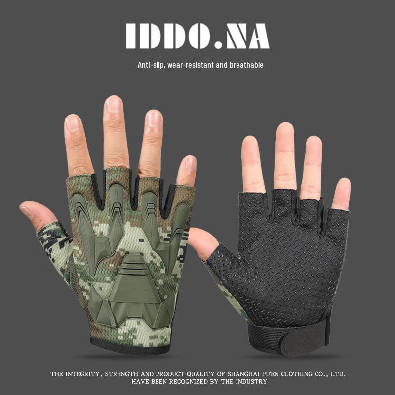 Мужские перчатки с полупальцами: Нескользящие, износостойкие для занятий спортом на открытом воздухе, велоспортом и альпинизмом. Воздухопроницаемые для весны, лета и осени.