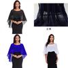 Chiffon Bridal Shawl With Asymmetrical Hem For Elegant Wedding Guest Attire