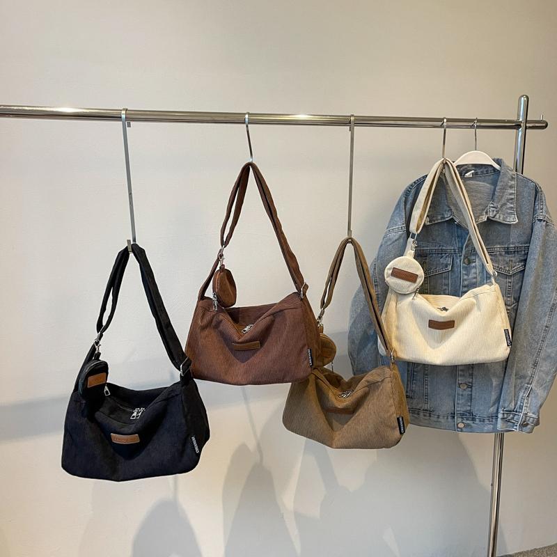 Вельветовая сумка женская сумка большая вместимость сумка через плечо