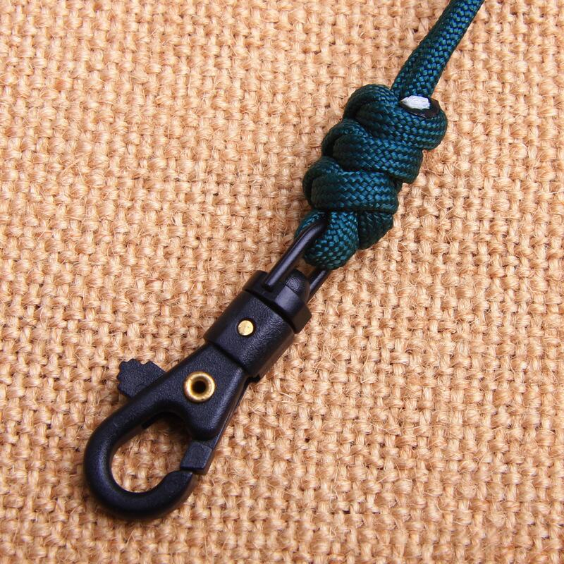 1PC Keychain Paracord Military Braided Nylon Lanyard With Plastic Buckle High Strength Parachute Cord Camping Equipment Kit