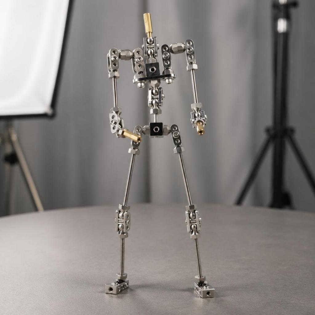Арматура для Stop Motion Плавное Движение Металлическая Арматура для Кукол Металлическая Рама для Кукол 3-Осевые Плечи Подвижный Каркас Комплект для Настольного Стола
