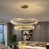 Современная итальянская хрустальная люстра: Полый круглый дизайн для гостиной, спальни или столовой