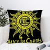 Подушка A-Alice In C-Chains Наволочка Плюшевая Ткань Мягкая Наволочка Двусторонний Принт Чехол на Подушку Дивана Подушка-Плед