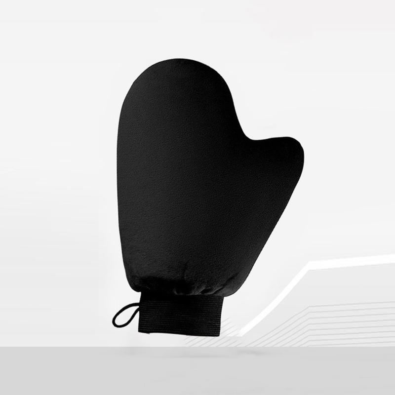 Перчатка для лосьона для тела, двухсторонняя варежка для автозагара, предотвращает липкость рук, быстросохнущая перчатка для флокирования, аппликатор для макияжа