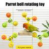 2 шт. Попугай Вращающаяся погремушка Игрушки Интерактивный шар-погремушка Колесо Игрушка для попугайчиков Кенаров Кореллы Развлечение Жевание Упражнения