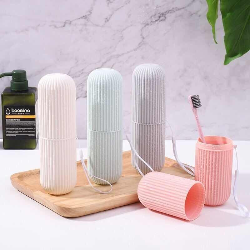 Toothbrush Holder with Cover Plastic Toothbrush Toothpaste Storage Box Portable Travel Camping Cover Home Health Organizer Case