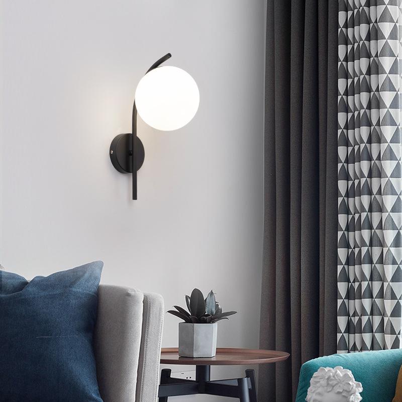 Nordic Modern Designer Bedside Lamp - Luxury Wall Light for Bedroom, Living Room, Stairway, Hallway, and Balcony.