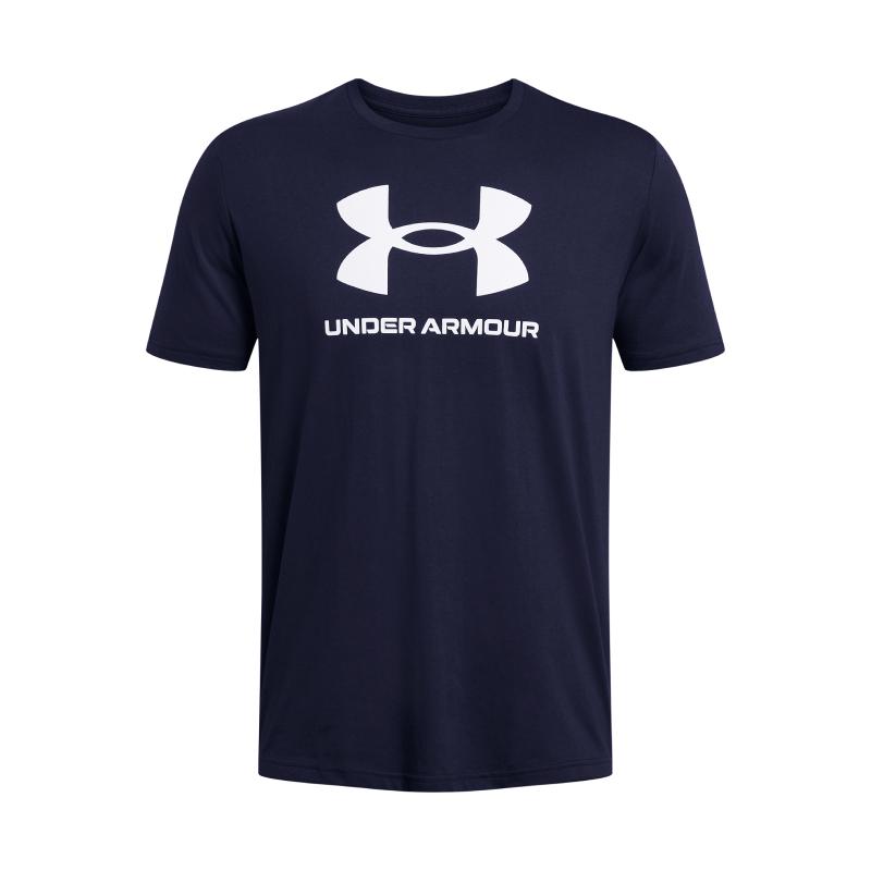 Under Armour Мужская футболка в спортивном стиле, темно-синяя, 1382911-408