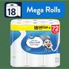 Ultra Soft 2 Ply Toilet Paper 18 Mega Rolls Septic Safe Unscented Bath Tissue 244 Sheets Long Lasting Family Essential