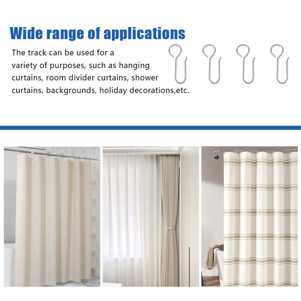 20 шт. крючки для потолочных занавесок для штор, металлическая вешалка для душевой занавески, крючок для штор, штифт для оконной занавески