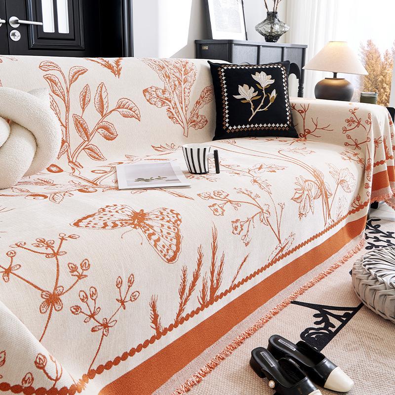 Chenille Sofa Towel Four Seasons Universal All-Inclusive Sofa Cover Dust Cover Living Room One Piece Sofa Cover Cloth Cushion