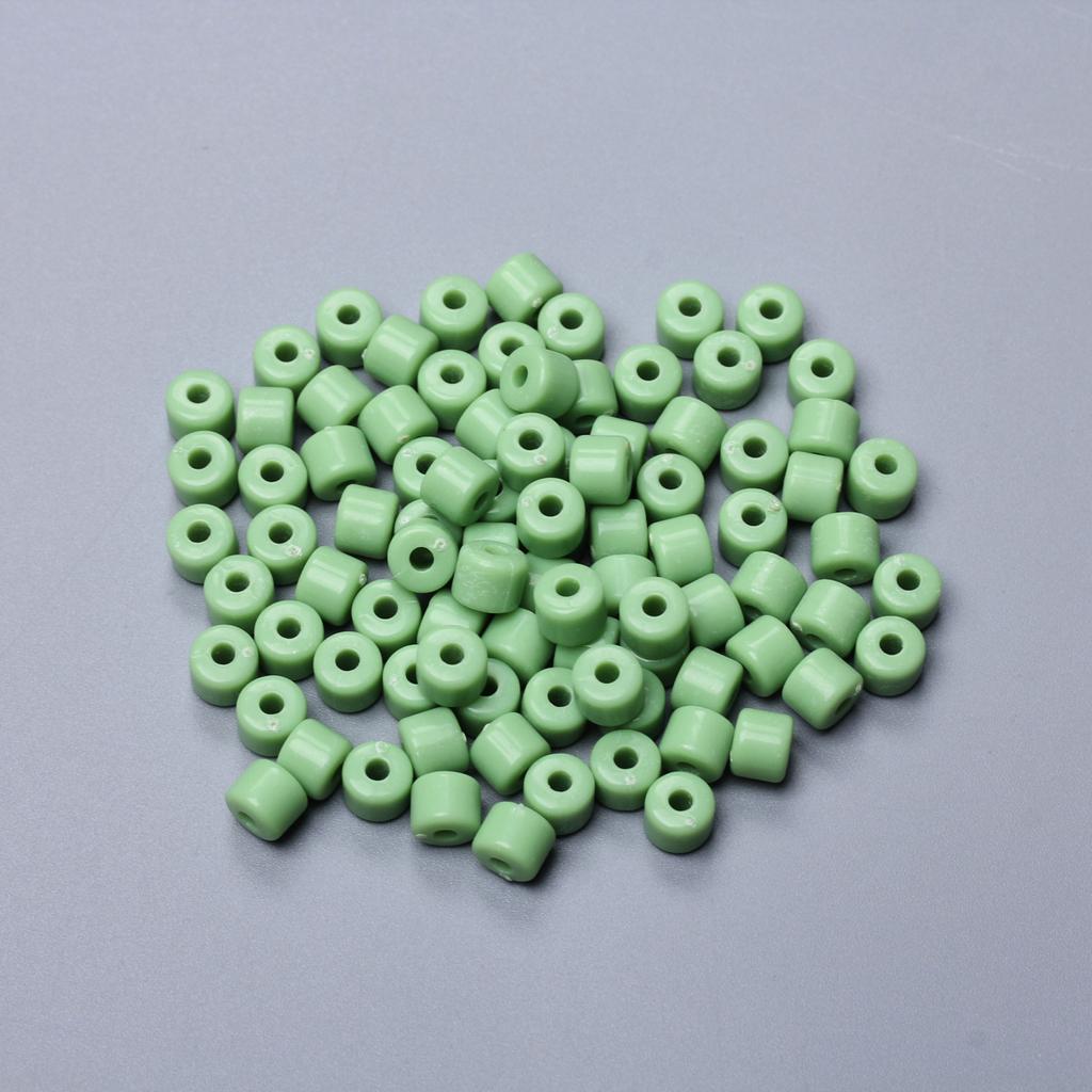 6,5 мм 100 шт. кремового цвета акриловые цилиндрические бусины для изготовления ювелирных изделий своими руками брелок серьги ожерелье браслет модные материалы аксессуары