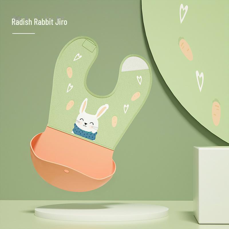 Waterproof Silicone Baby Bib - Super Soft & Anti-Dirt for Eating and Saliva