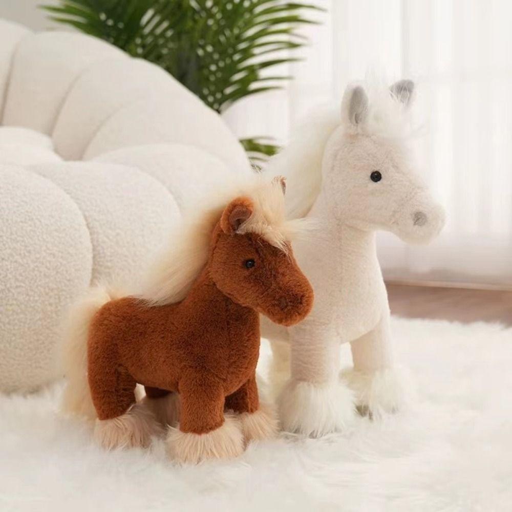 Stuffed Animal Realistic Horse Stuffed Toy Simulation Horse Simulation Horse Plush Toys Kids Gift