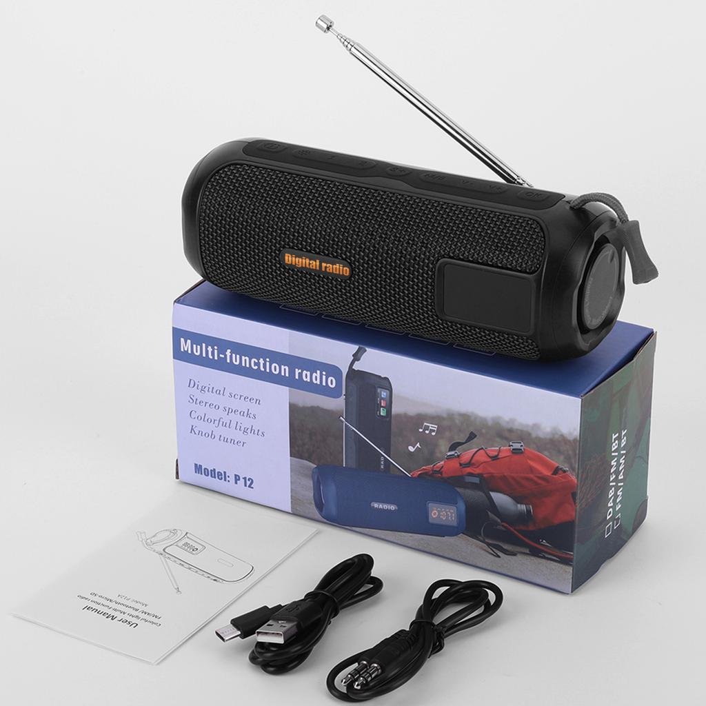 Беспроводной BT Динамик AM FM Радио Поддержка TF Карты Перезаряжаемое Радио для Помещения Улицы