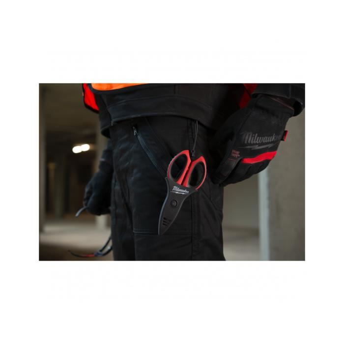 Ciseaux D'électricien - Milwaukee - 4932478620 - Rouge - Coupante
