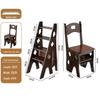 Folding Solid Wood Ladder Chair for Home and Elderly Use