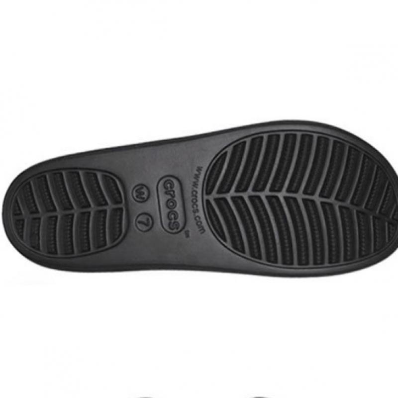 Crocs Womens Baya Platform Sandals Black 208188 001