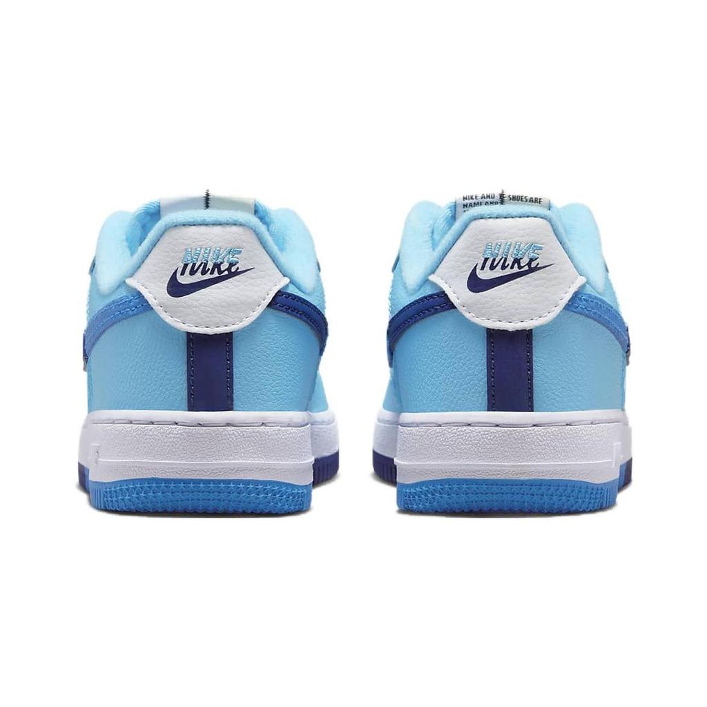 Nike Force 1 LV8 PS Split - Light Photo Blue Kids Sneakers White Deep-Royal-Blue Baltic-Blue DX2164-100