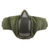 V10 Half Face Steel Mesh Breathable Protective Face Guard Competition Protective Cycling EquipmentArmy Green