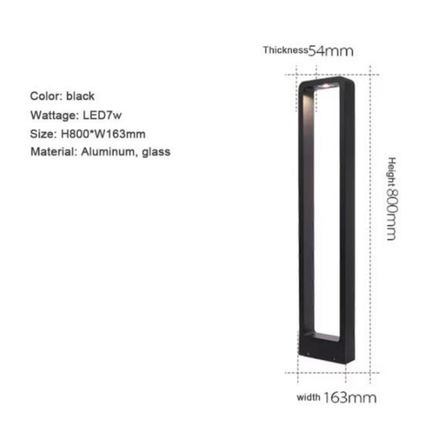 Светодиодные садовые светильники, газонная лампа IP65, водонепроницаемая, современная, алюминиевая, столбчатая, для наружного использования, для двора, виллы, ландшафта, газона, лампы-столбики