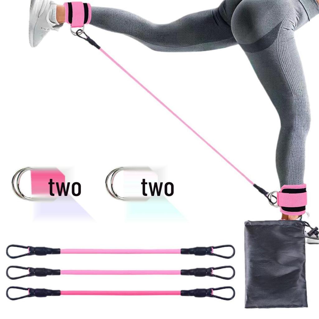 Ankle Straps & Pulley System: Leg & Glute Resistance Trainer