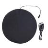 USB Heating Pad for Small Pets PU Leather Round Heated Plate 3 Levels Temperature