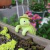 Статуэтка черепахи из смолы, кашпо, вешалка для кашпо, подвесная статуэтка черепахи, мини-скульптура черепахи для цветочных горшков, декор краев