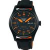 Men's SBSA143 (5SPORTS Field Street Style Mechanical Men's Nylon Band) Round Watch Black