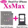 1 комплект шлейфа считывателя двух SIM-карт для iPhone 13 14 Pro Max 15 16 Plus, слот для лотка Dual SIM, держатель-адаптер с разъемом Nano