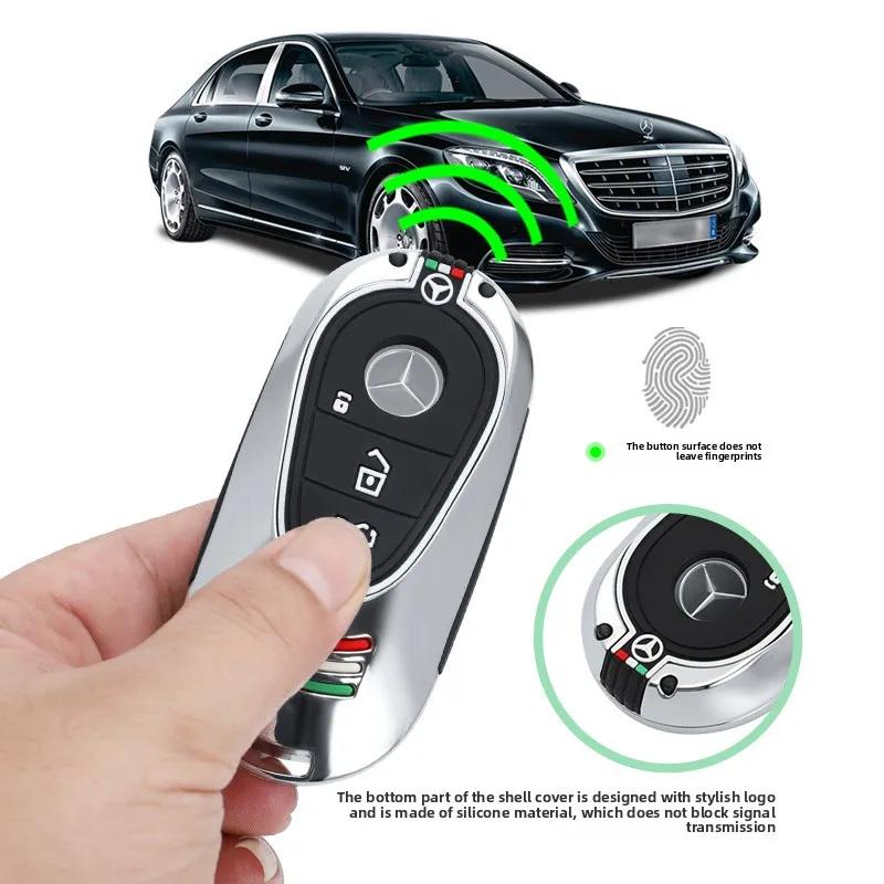 Для Mercedes Benz C S-класса W223 W206 S260L S350L S400L S450L для Maybach S480 S580 2020 2021 2022 Чехол-обложка для автомобильного ключа