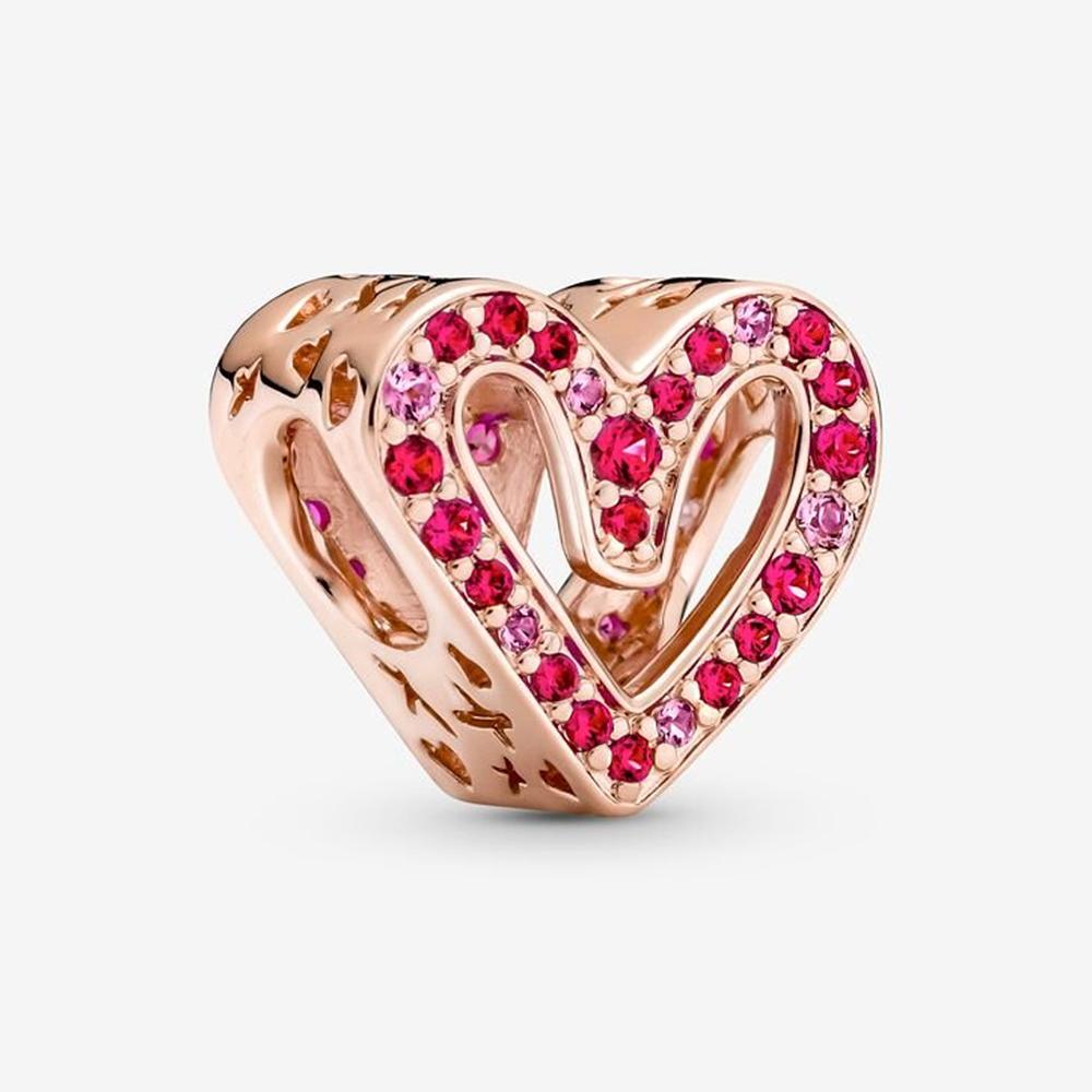 Classic 925 Sterling Silver Rose Gold Pav éHand Painted Love Moment Snake Bracelet Set and Necklace 925 Jewelry Gift