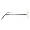 Rimless Square Black Smartbuy Collection Abra Tt Gv01 002 Fashion Men Eyeglasses