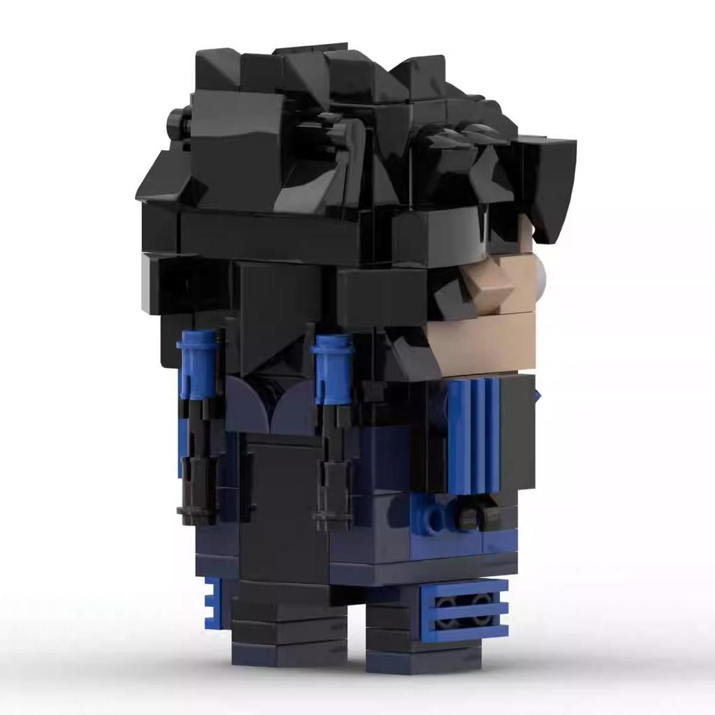 Анимация Персонаж Модель Nightwing MOC Brickhead Building Block Модель Строительная игрушка Подарок
