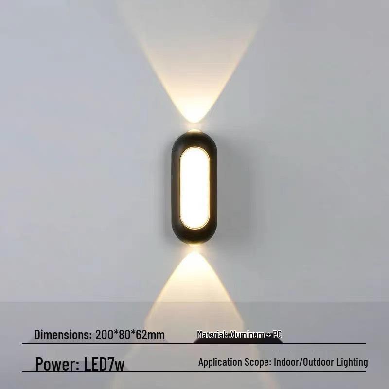 Nordic Outdoor Waterproof LED Wall Lamp for Courtyard or Indoor Use