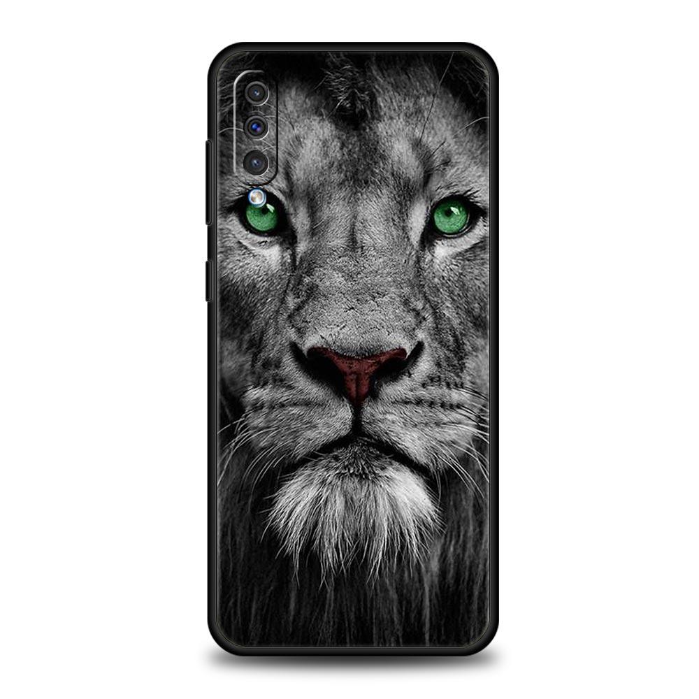 Lion Wild Animals Phone Case For Samsung A54 A52 A24 A14 A50 A72 A70 A30 A40 A20S A20E A02S A12 A22 A34 A42 A32 5G A04s Cover