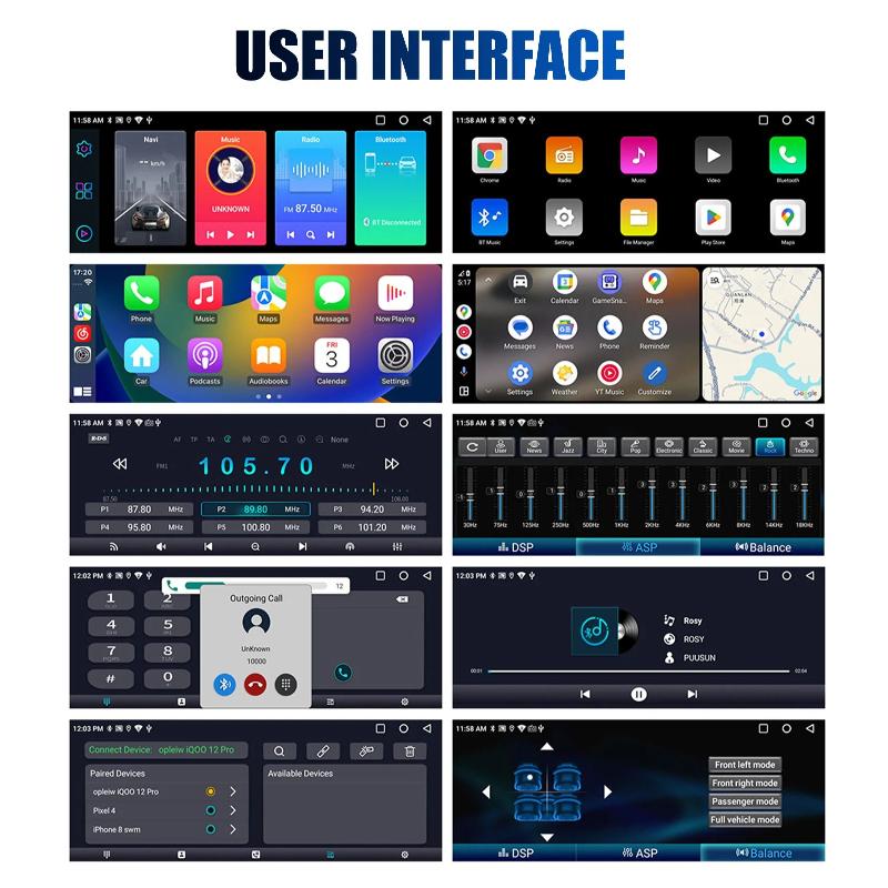 2026 Новый 6,86" Android 14 1 DIN 4+64 ГБ Автомагнитола Радио Carplay Android Auto 1DIN GPS НАВИГАЦИЯ Wifi BT RDS WIFI BT USB Type-C Универсальная Большой экран Видеорегистратор