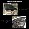 Car Sunshade Universal Magnetic Mesh Curtain Breathable Anti-direct Sun Auto Window Curtain Cover