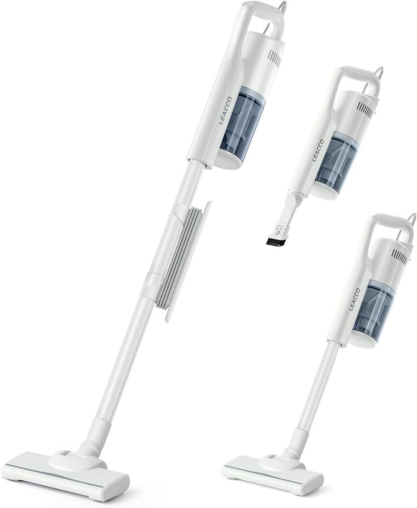 Corded Vacuum Cleaner 30000Pa Leacco Vacuum Cleaner Cyclone Lightweight Stick Vacuum Cleaner for Home Use Centrifugal Separation 5M Power Cord HEPA