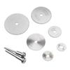 High-Speed Steel Cutting Disc Set - 7PC for Wood, Plastic, Copper, Aluminum, and Soft Metals with 3.2mm Rod