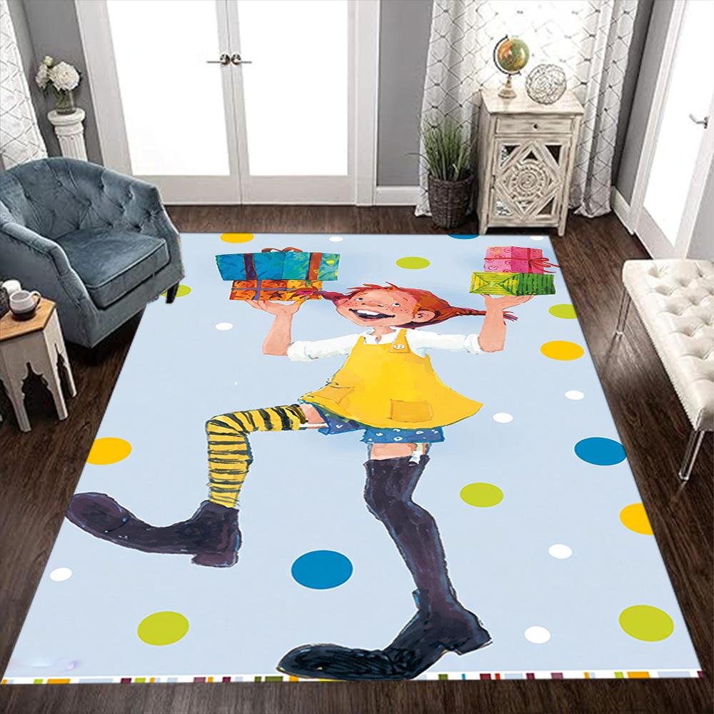 Pippi Floor Rug Office Rug Perfect For Game Room Playrooms Living Rooms Decorate Room Antislip Carpet Decorate Offices Best For Christmas