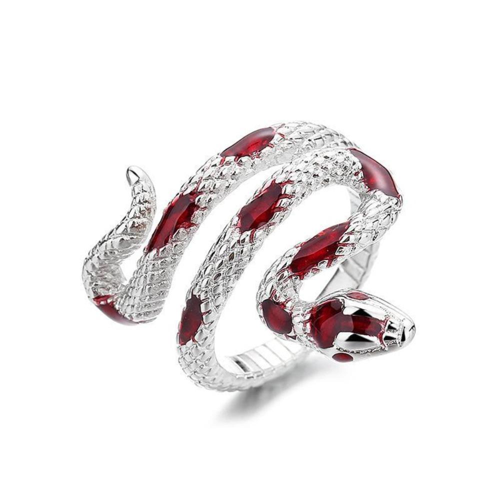 Gothic Snake Ring Adjustable Banquet Jewelry Niche Accessories Light Opening Ring