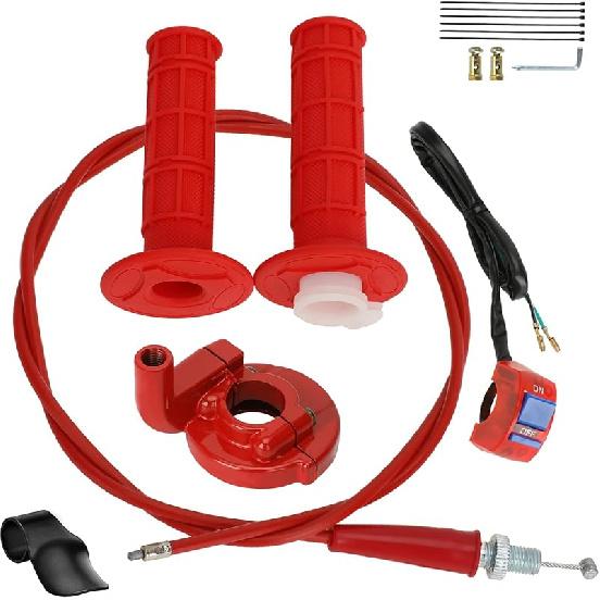 HIAORS 7/8" 22Mm Twist Throttle Cable Handle Kit For Predator 196Cc 212Cc 6.5Hp Coleman CT200U CT200U-EX BT200X Baja Warrior MB200 79Cc 100Cc CT100U