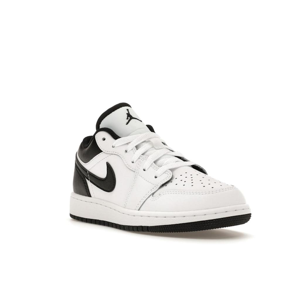 Кроссовки Air Jordan 1 Low GS White Black Kids 553560-132