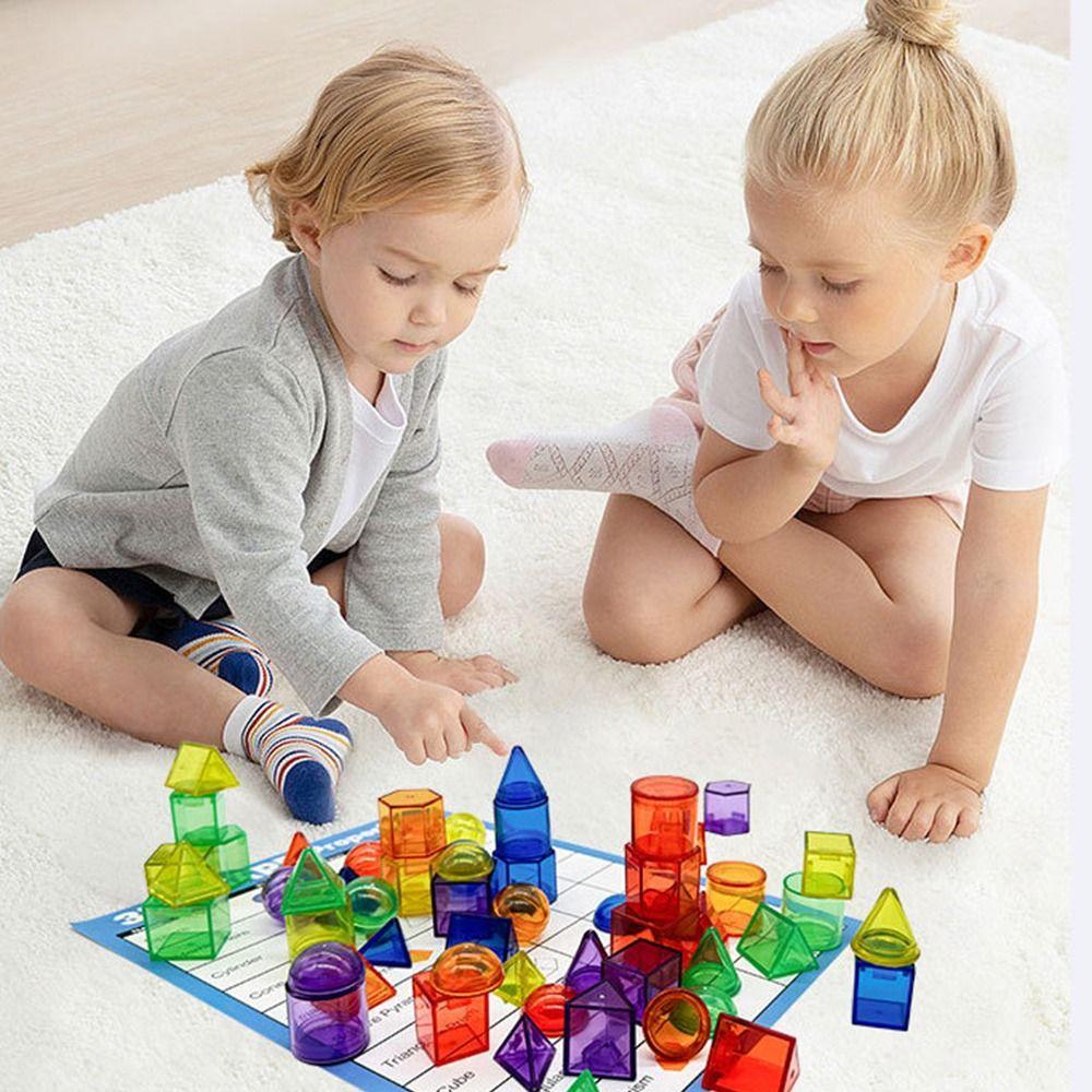 Translucent Montessori Table Toys Creative Sensory Learning Toy Early Education AIDS Home Playroom