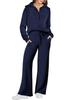 2023 Spring/Autumn Casual Sports Zipper Hoodie & Wide-Leg Pants Set