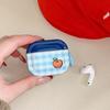 Синий в клетку красное яблоко для AirPods 1 bluetooth защитный чехол airpodspro1 чехол для наушников Huaqiang North 1-го поколения