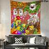 My Singing Monsters Wall Tapestry Aesthetic Wall Hanging Printed Fabric Blanket Decorative Tapestries for Bedroom Living Room Home Decor