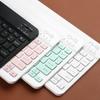 Bluetooth-совместимая беспроводная клавиатура, портативная мини-перезаряжаемая клавиатура, 78 клавиш для Apple iPad, планшета, iOS, Android, Windows