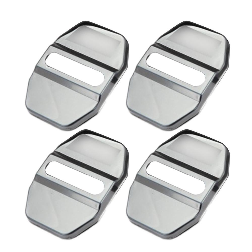 Крышка замка двери фургона из нержавеющей стали, ограничитель двери транспортного средства, защитный кожух, защелка двери, отделка цилиндра замка, хромированная крышка, ограничитель двери транспортного средства